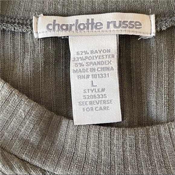 𝅺Charlotte Russe Ribbed Bodycon Sheath Dress - Picture 8 of 8